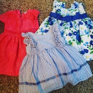 Lot of 3 Baby Spring Dresses size 18mo
